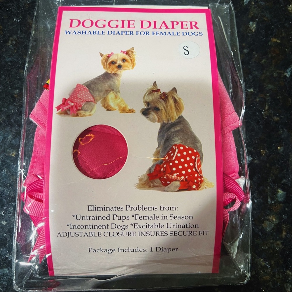 Cute Pink Doggy Diaper